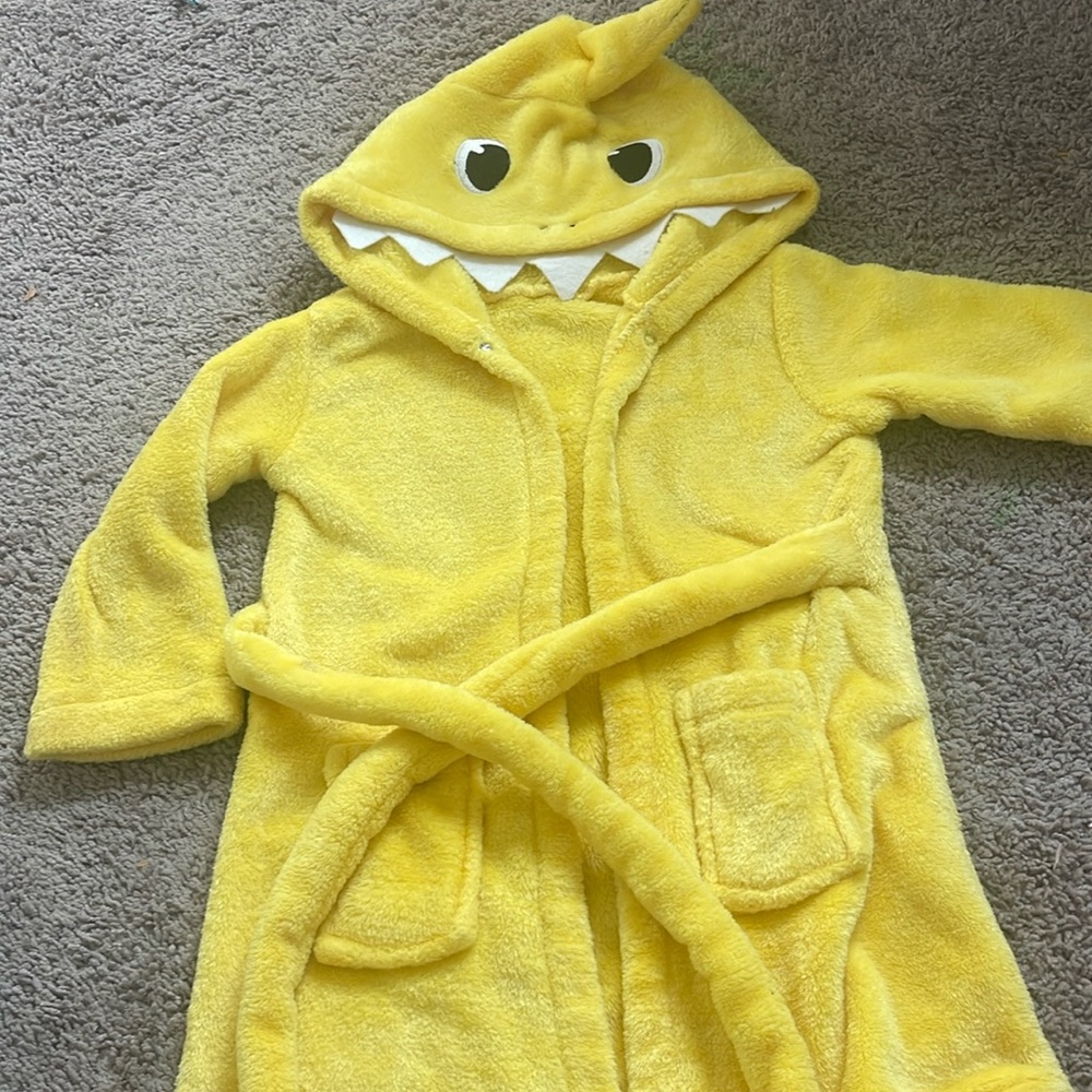 2 for $20, Cute baby shark robe. Size 2/3 years